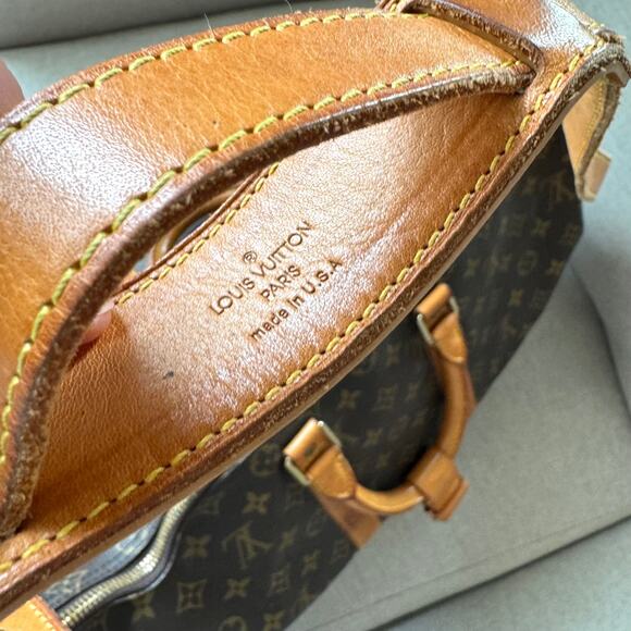 Louis Vuitton Monogram Keepall bandoulière 45 Canvas Leather Duffle Bag LV Lock - Picture 8 of 9